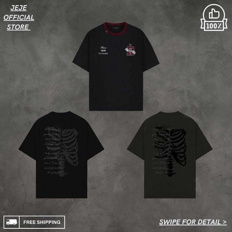 Jual [BARU] TSHIRT RUCAS FALLIN ANGEL WINGS / SKELETON TEE / PERSIJA ...