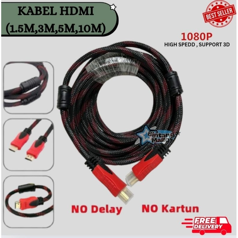 Jual KABEL HDMI TV TO HDMI/1.5M/3M/5M/10M/KABEL SET TOP[ BOX/KABEL HDMI ...