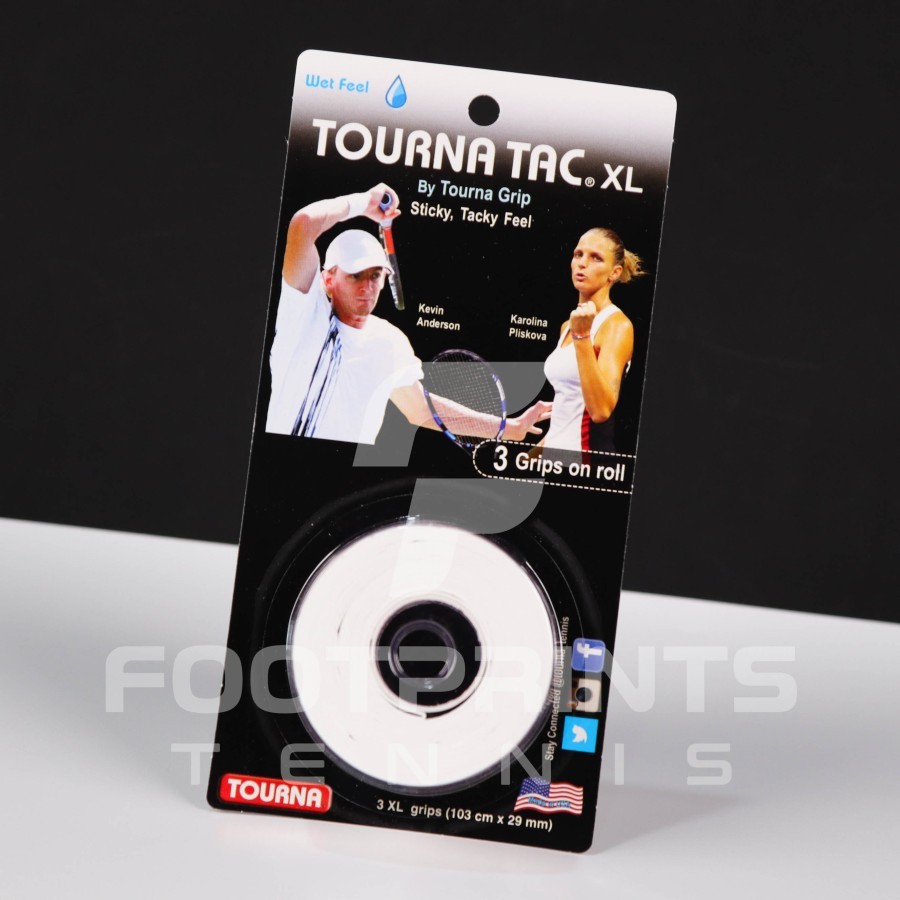 Pack De 10 Grips TOURNA TAC XL Para Tenis - Blanco