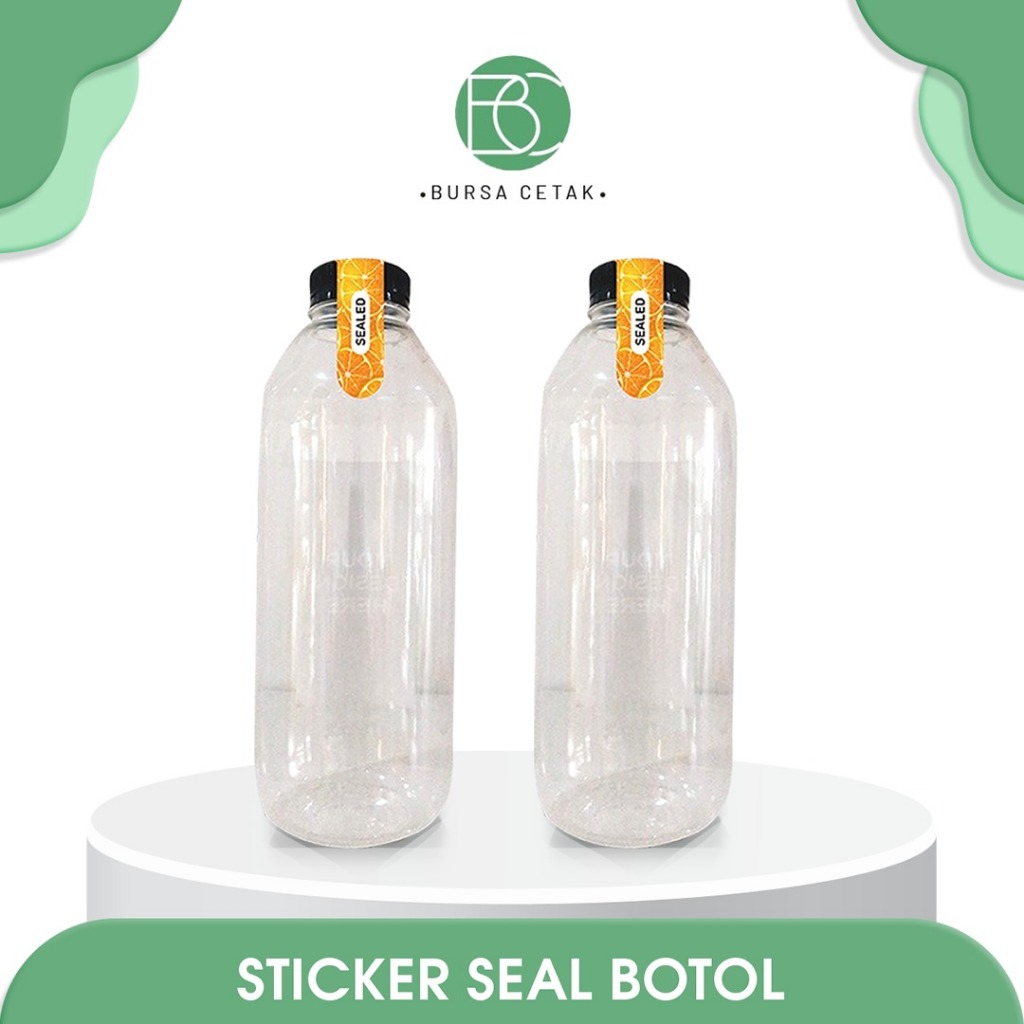 Jual Bursa Cetak Label Sticker Seal Botol Minuman Penutup Botol Madu Toples Kue Segel