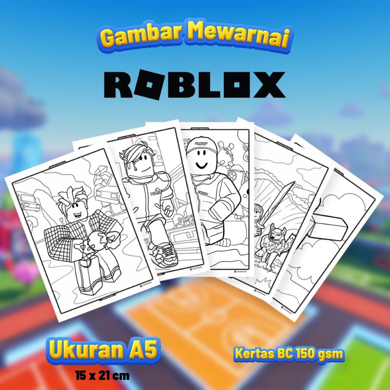 Jual Gambar Mewarnai ROBLOX Isi 20 Lembar Kertas BC Tebal | Shopee ...