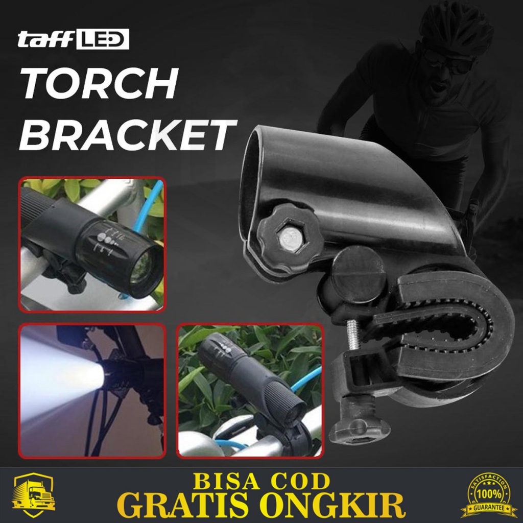 Jual SEPEDA BRACKET PENYANGGA SENTER DESAIN PENJEPIT HOLDER FLASHLIGHT ...