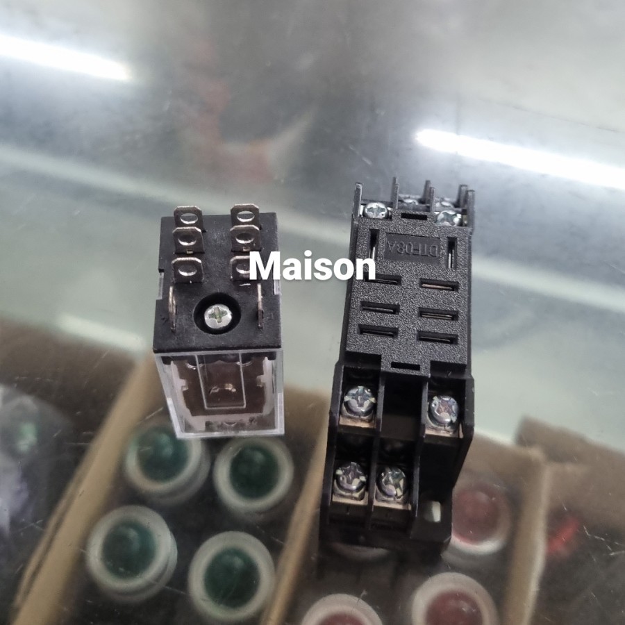 Jual Relay LY2N 24VDC + socket - 8 PIN / ly2n 24v dc / LY2 24VDC ...