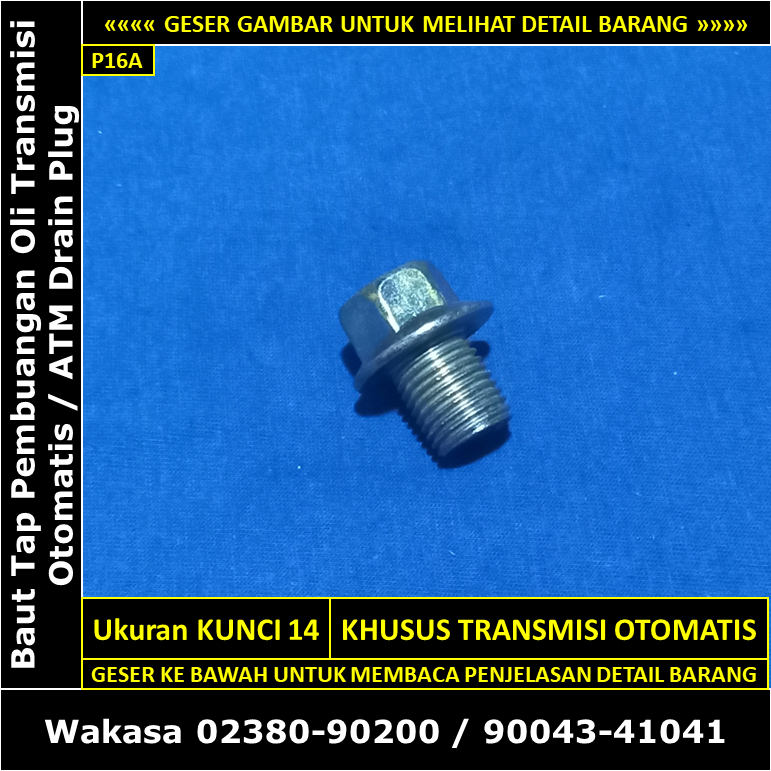 Jual Baut Pembuangan Oli Matic Atf Toyota Rush Daihatsu Terios