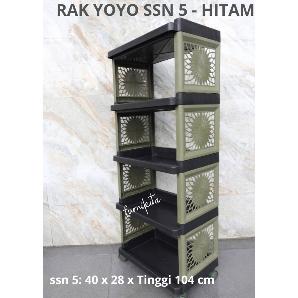 Jual RAK YOYO RODA RAK SUSUN PLASTIK SERBAGUNA DORONG USAGI | Shopee ...