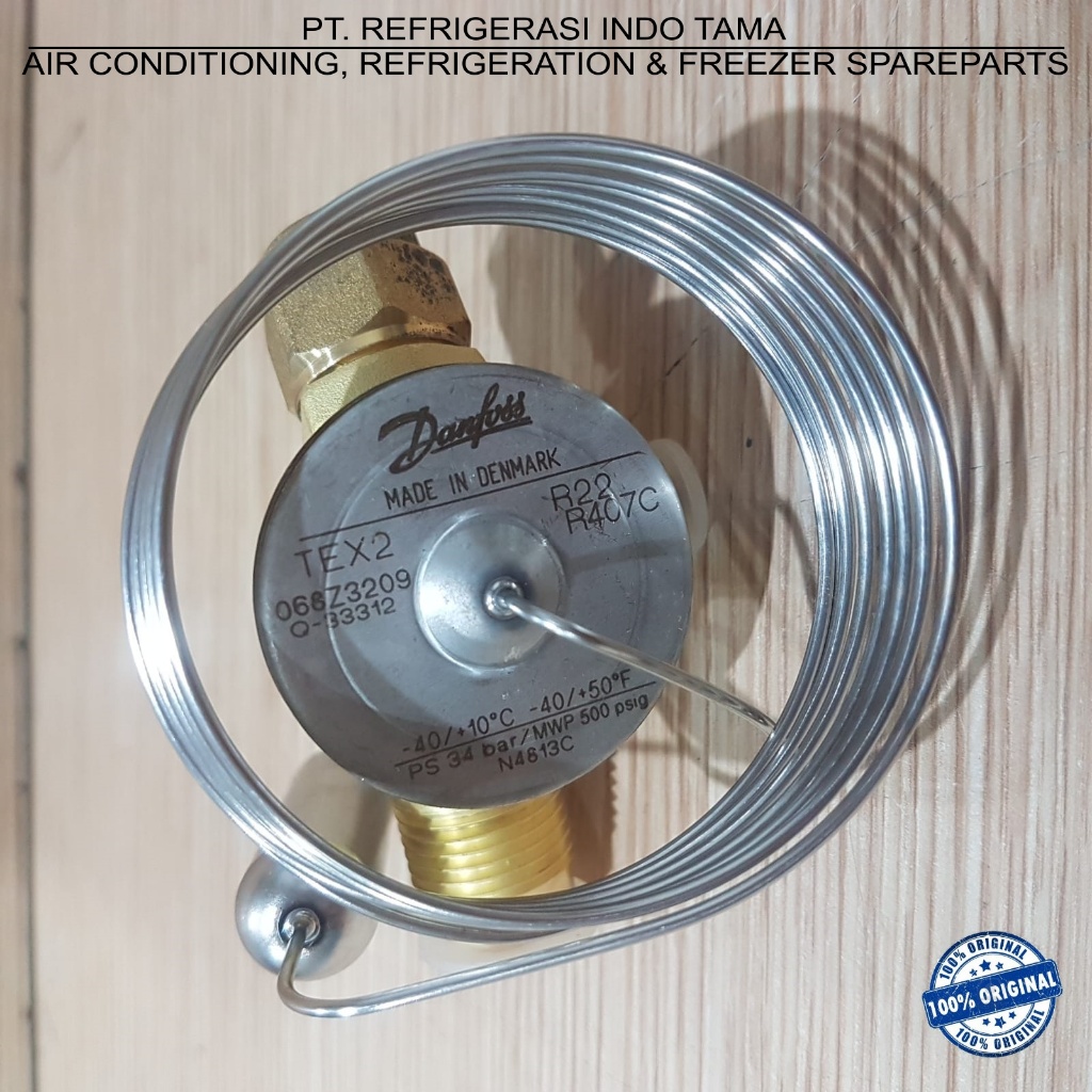Jual R22 / R407C TEX 2 / TE 2 - 068Z3209 EXPANSION VALVE DANFOSS ...