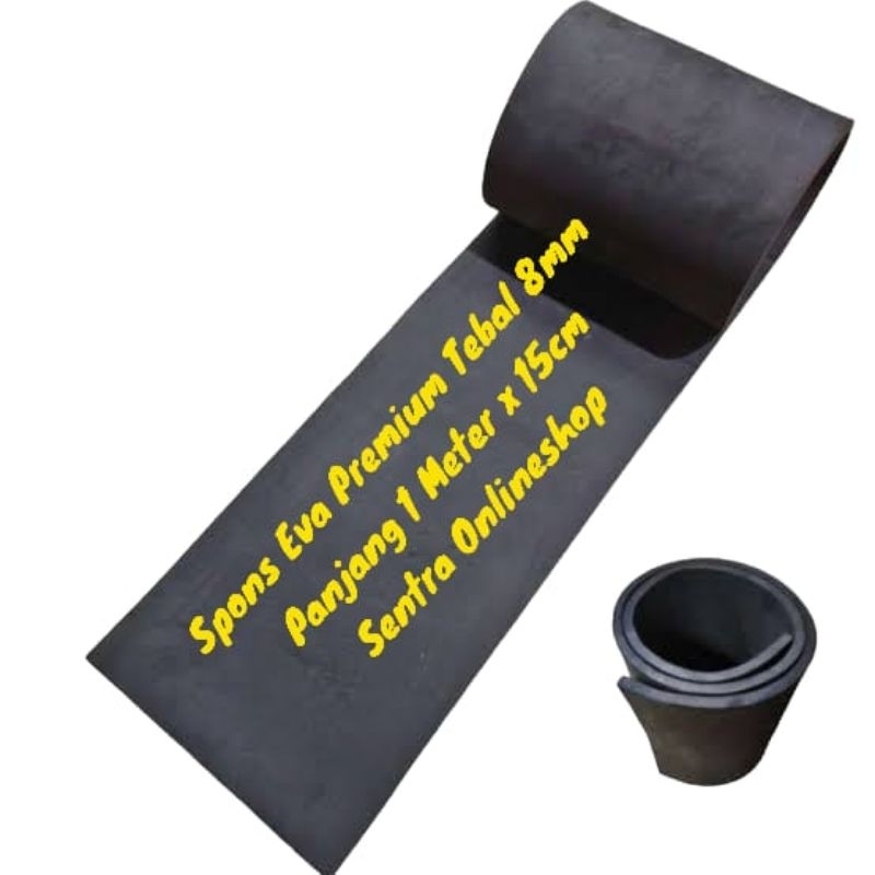 Jual Spons Eva Premium Hitam 10mm Panjang 1 meter | Shopee Indonesia