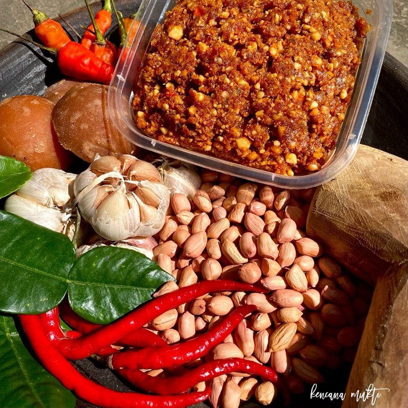 Jual 250 gram Sambal Kacang | Sambel Pecel “Kacang Sangrai” Khas Madiun ...