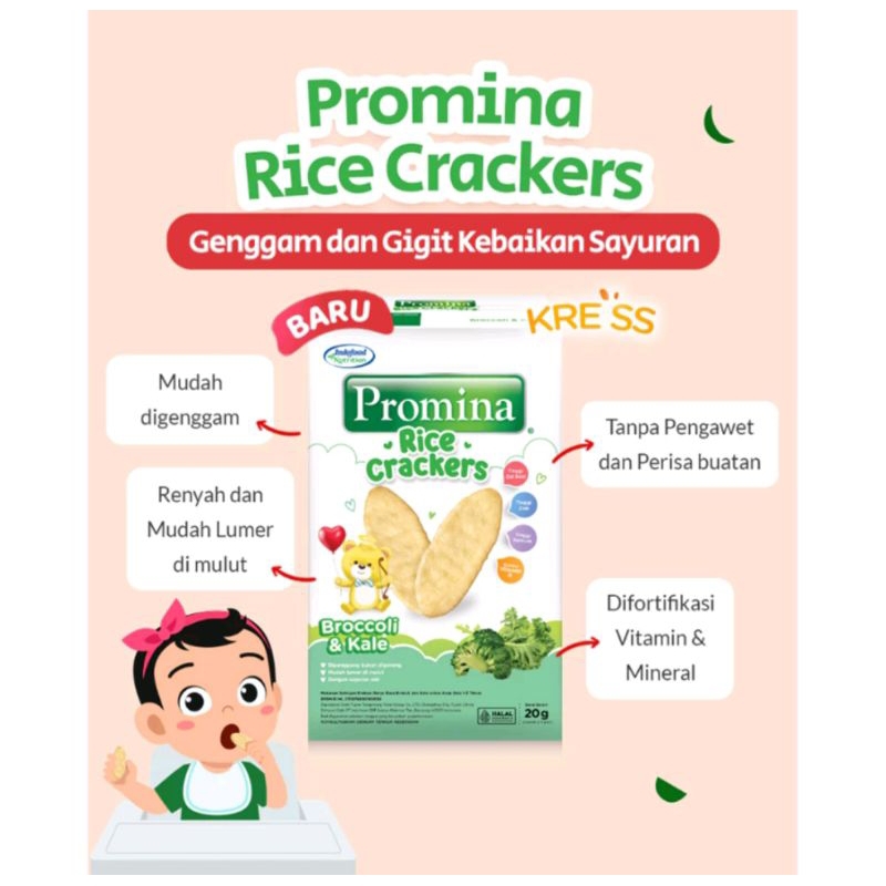 Jual Promina Rice Crackers Snack Cemilan Usia 1 Tahun | Shopee Indonesia