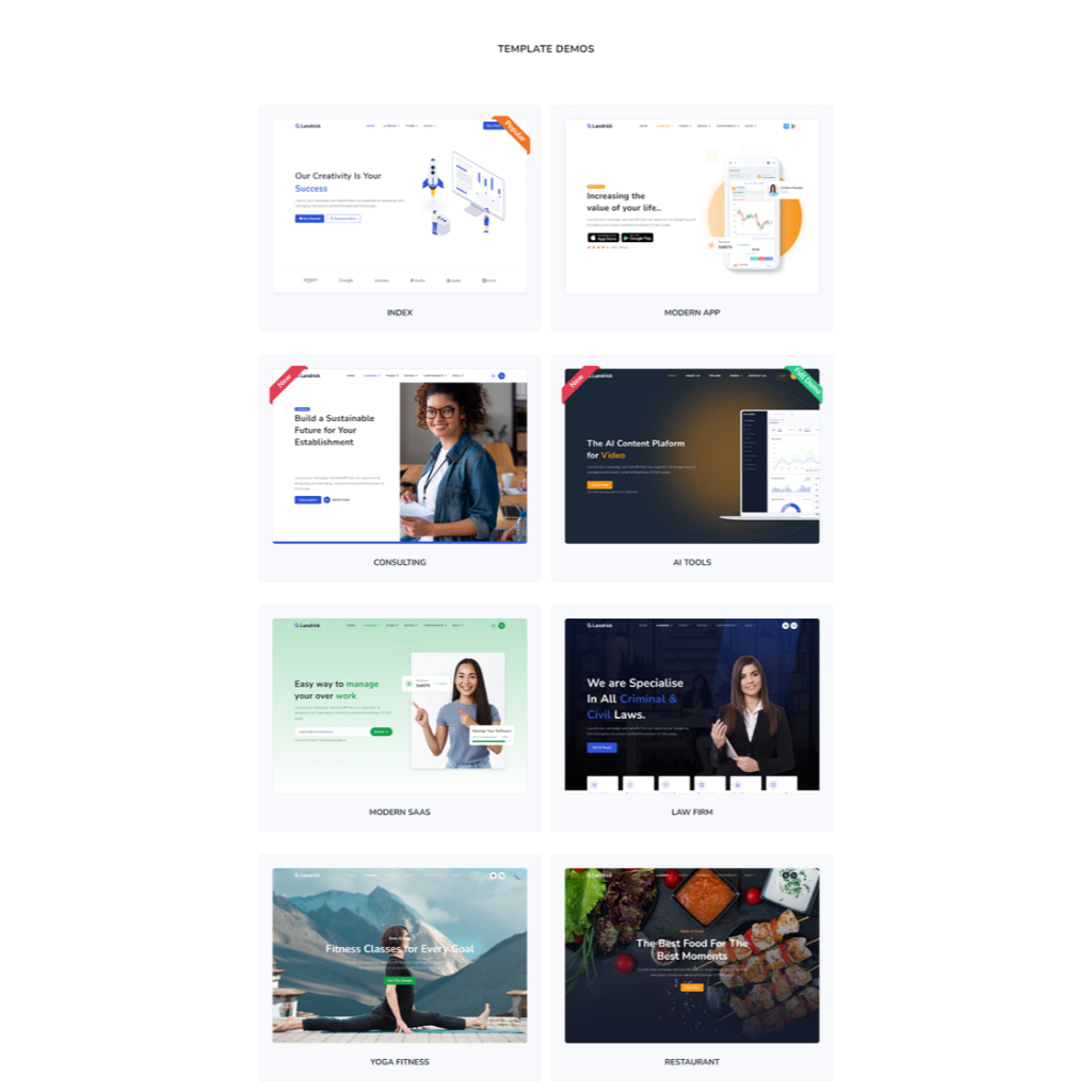 Jual Bootstrap 5 - Landrick - App, Saas & Software Landing Page & Admin ...