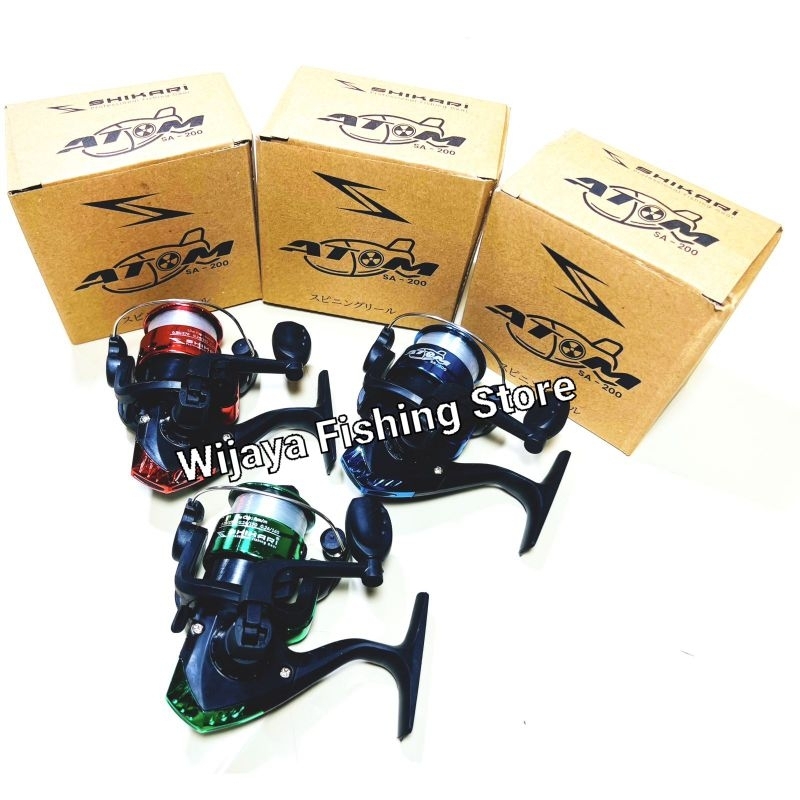 Jual Reel Pancing Shikari Atom SA - 200 GRATIS SENAR | Shopee Indonesia