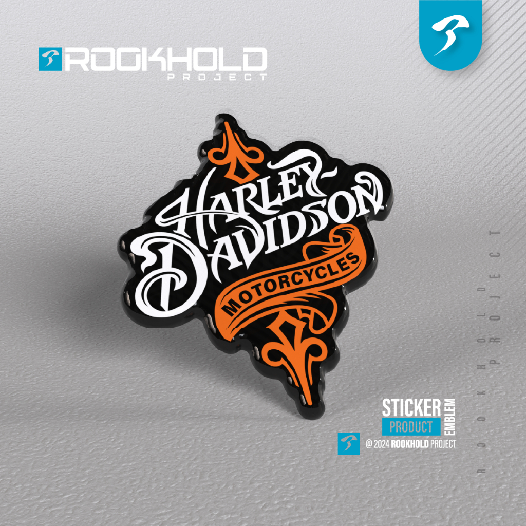 Jual Stiker Emblem Harley Davidson | Stiker Timbul Harley Davidson V2 ...