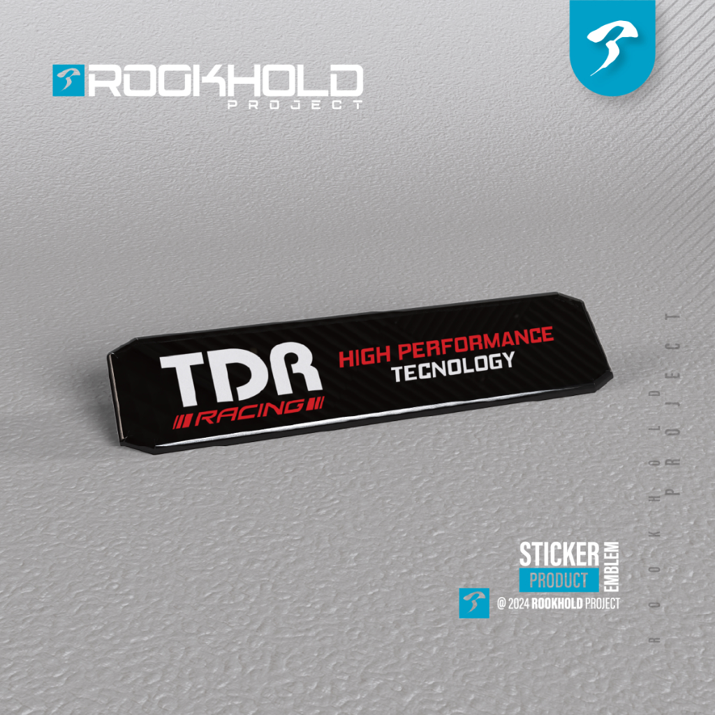 Jual Stiker Timbul TDR for Filter Udara Honda | Stiker Emblem TDR ...