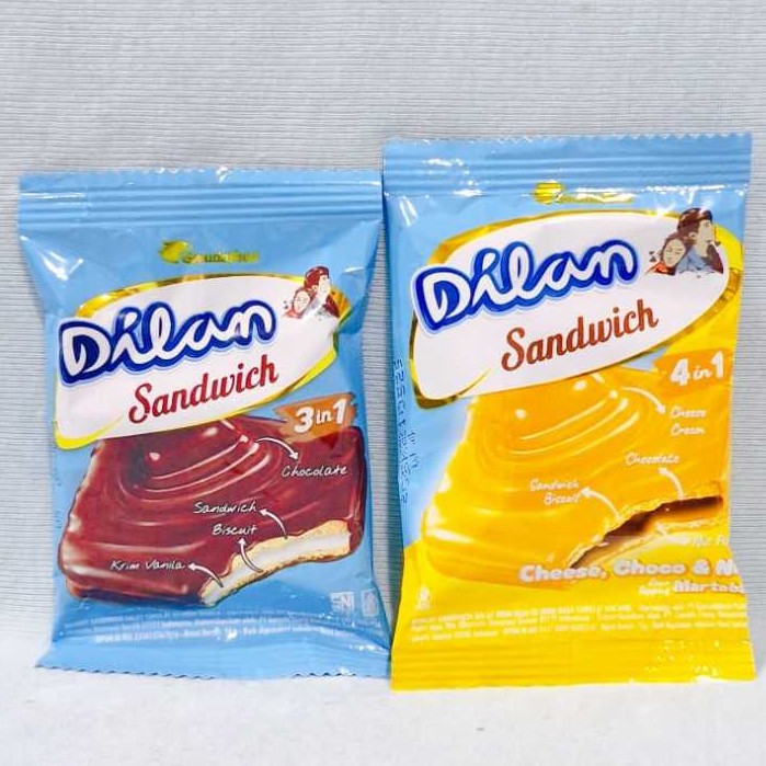 Jual Dilan Sandwich 3 in 1 / 4 in 1 (1 Renteng isi 10 Pcs) | Shopee ...