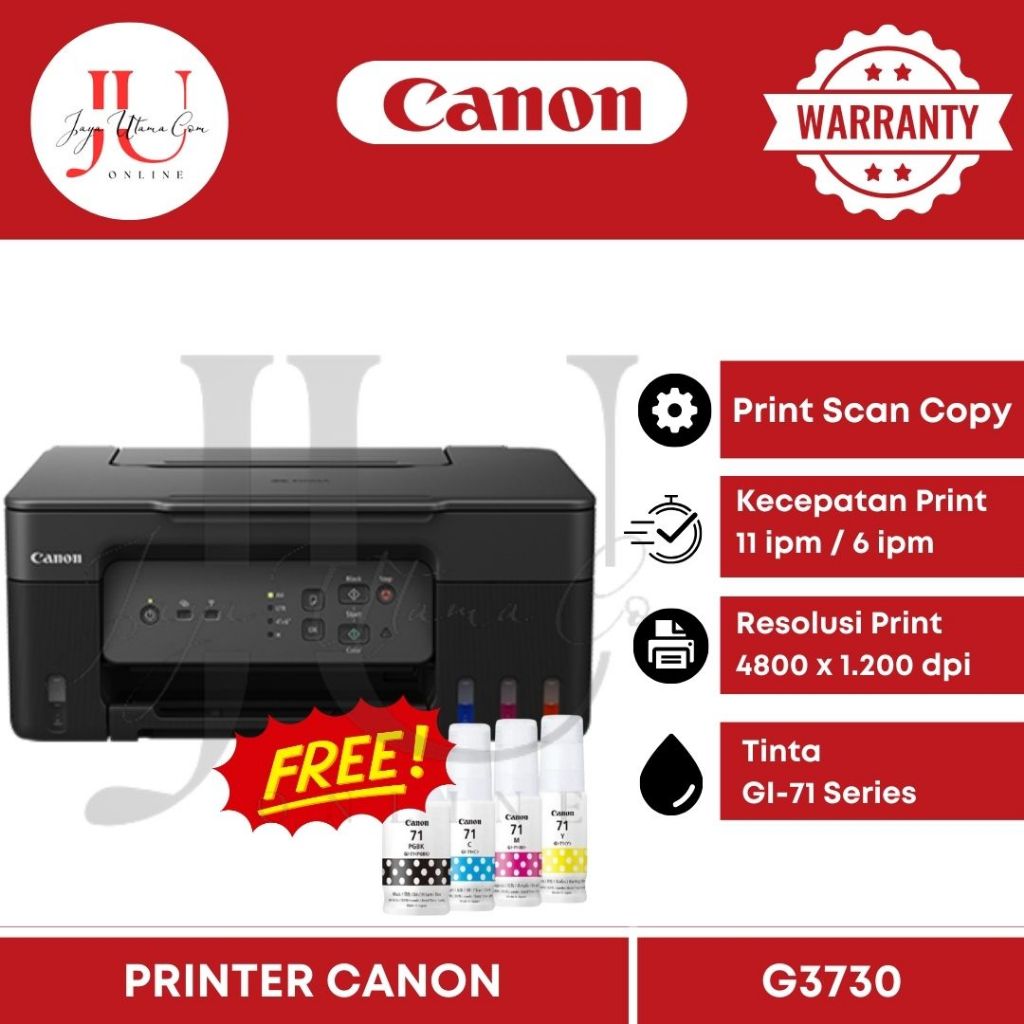 Jual Printer Canon PIXMA G3770 ALL IN ONE WIFI G 3770 Shopee Indonesia