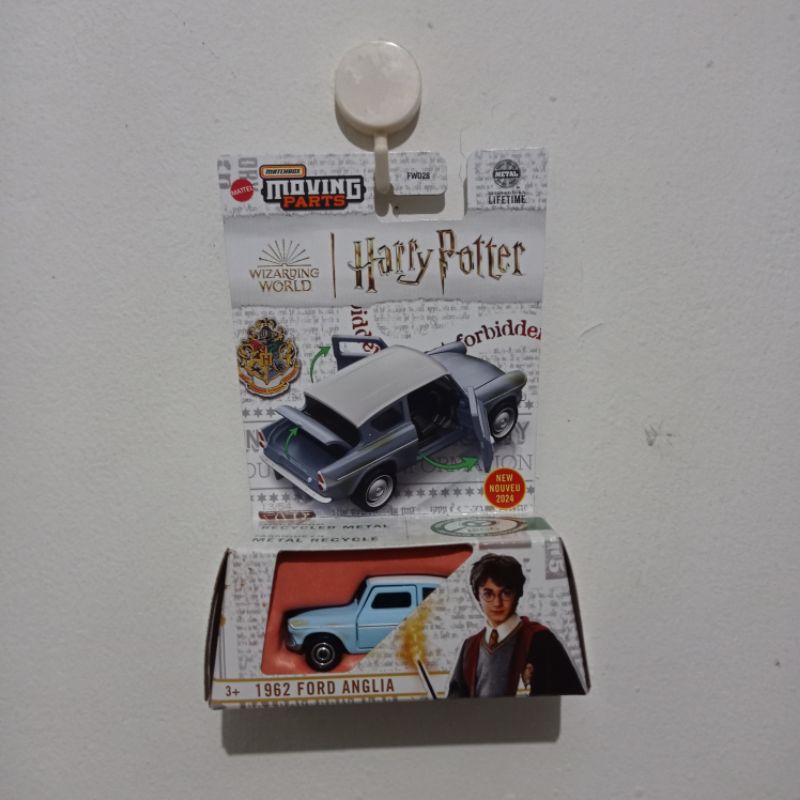 Voiture Miniature Matchbox Moving Parts - Ford Anglia Harry Potter - Échelle 1/64 - Neuf