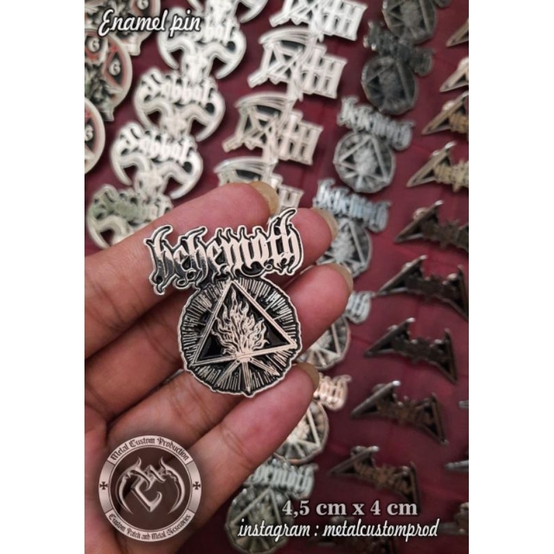 Jual Enamel Pin Badge Metal Behemoth / Pin Badge / Pin Metal / Enamel ...