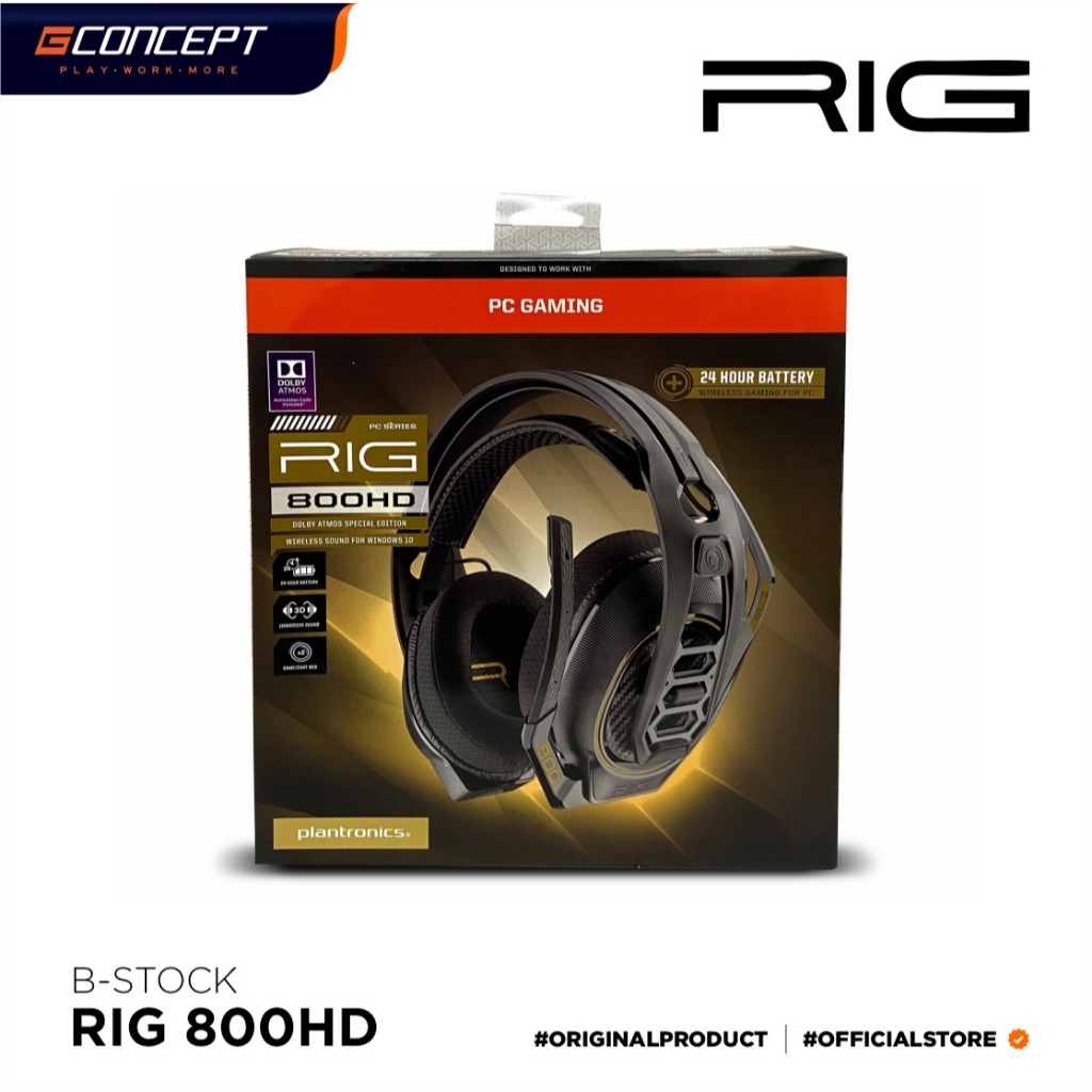 Jual PLANTRONICS RIG 800HD Wireless Gaming Headset for PC, PS4, and ...