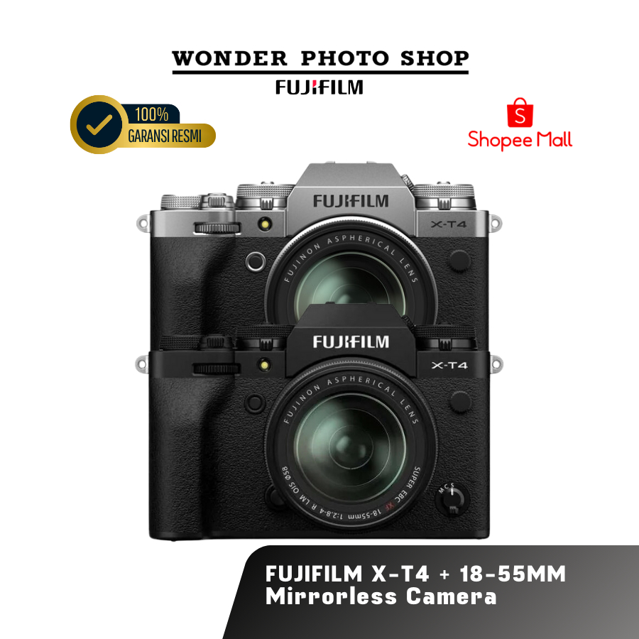 Jual Fujifilm X-T4 Kit 18-55mm Garansi Resmi | Shopee Indonesia
