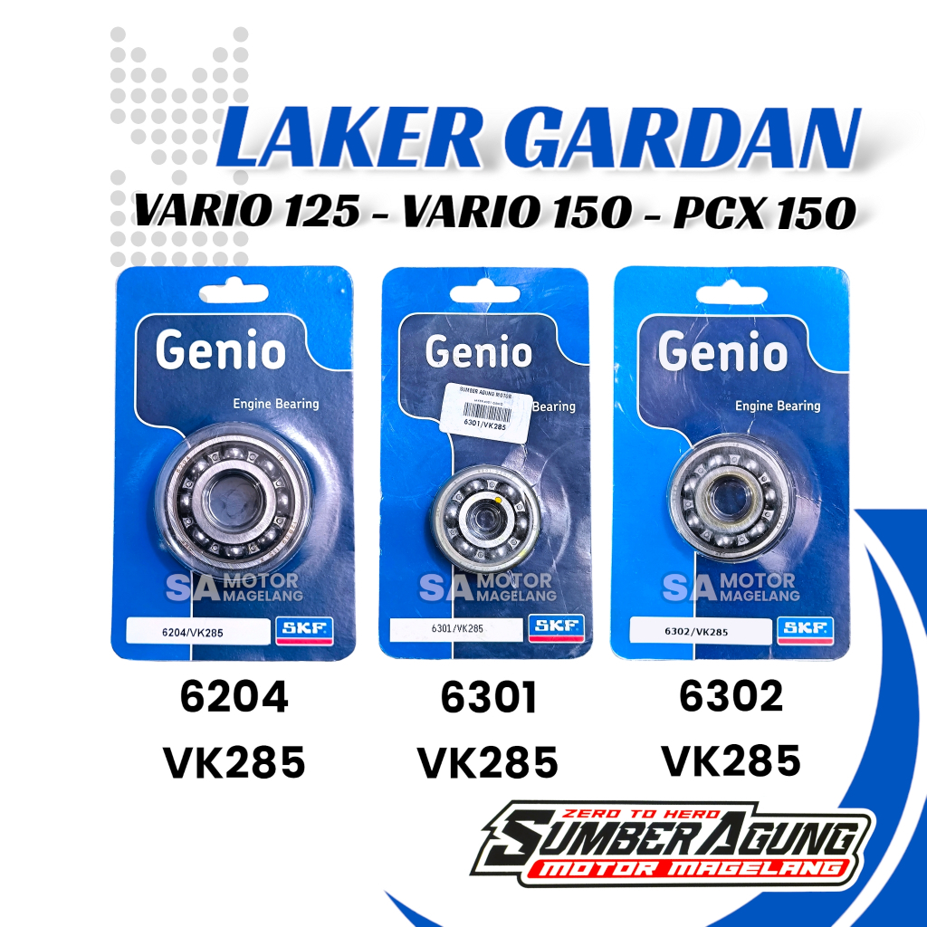 Jual LAKER LAHER BEARING RASIO GARDAN SET 6 PCS VARIO 125 150 PCX 150 ...