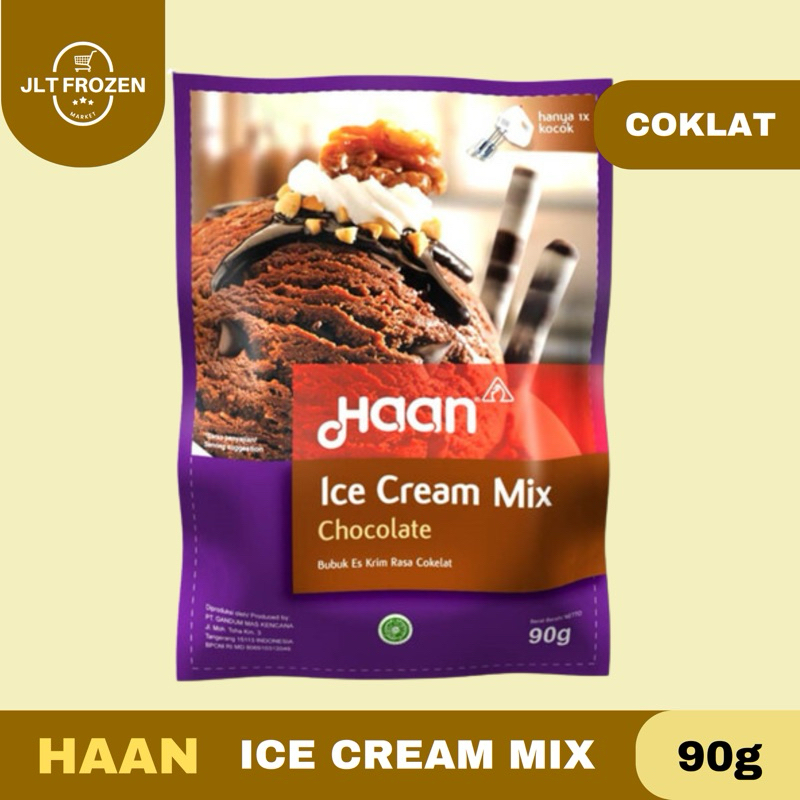 Jual Haan Ice Cream Mix Tepung Premix Es Krim Instan rasa Coklat