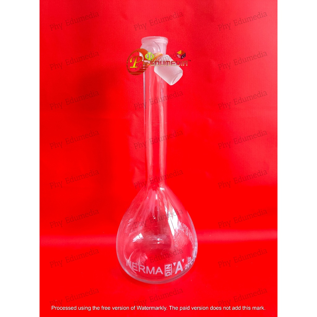 Jual Labu ukur 1000ml Herma / Volumetric Flask 1000ml Herma / Labu ukur ...