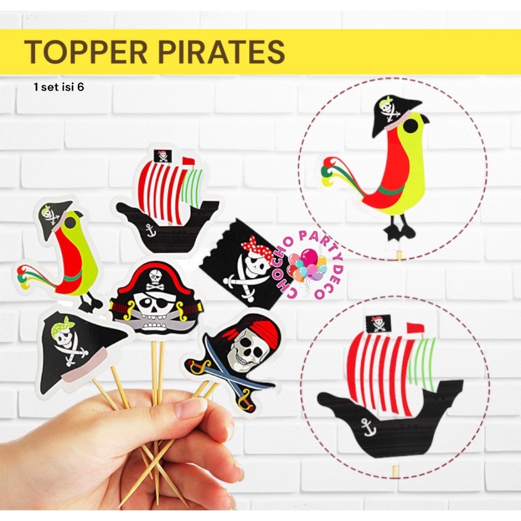 Jual Topper PIRATE / Topper Kue Pirates Bajak Laut | Shopee Indonesia