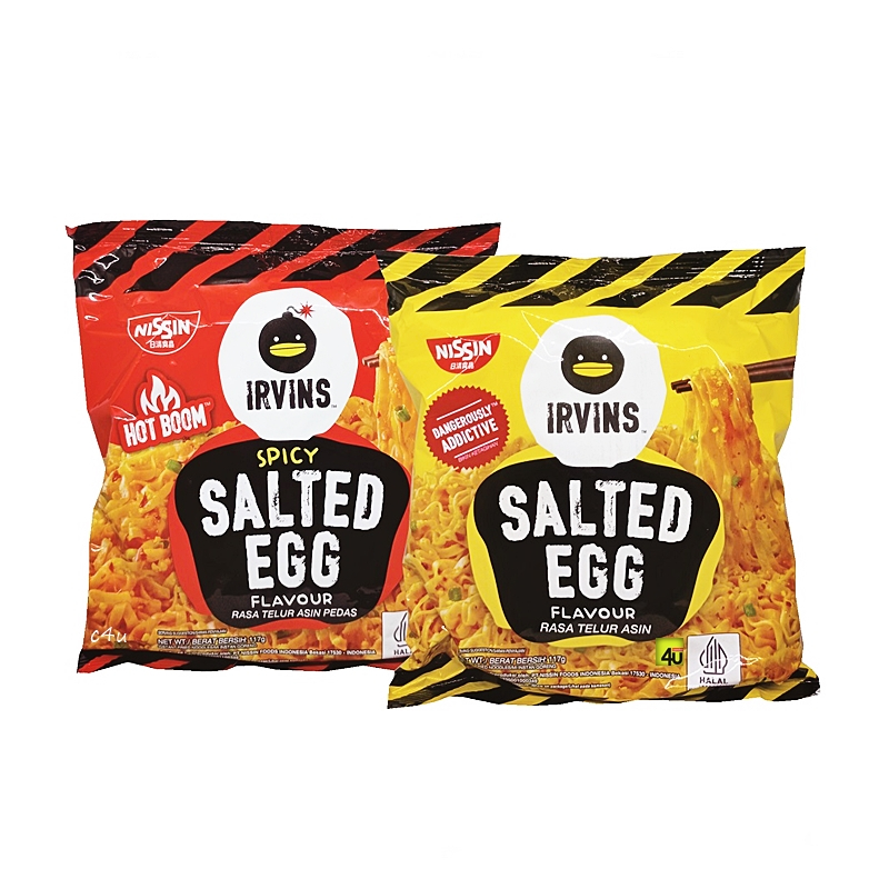 Jual Nissin IRVINS - Salted Egg Instant Noodle - 117 gr | Shopee Indonesia