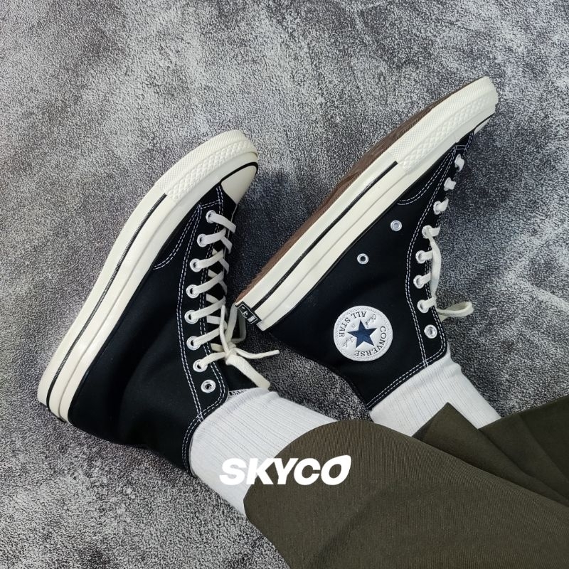 (SALE) Sepatu Converse 70s High Black White Egret BNIB Resmi MAP