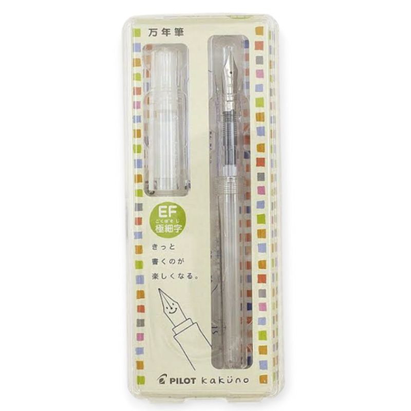 Jual PILOT KAKUNO Fountain Pen EF/F/M Clear FKA-1SR | Shopee Indonesia