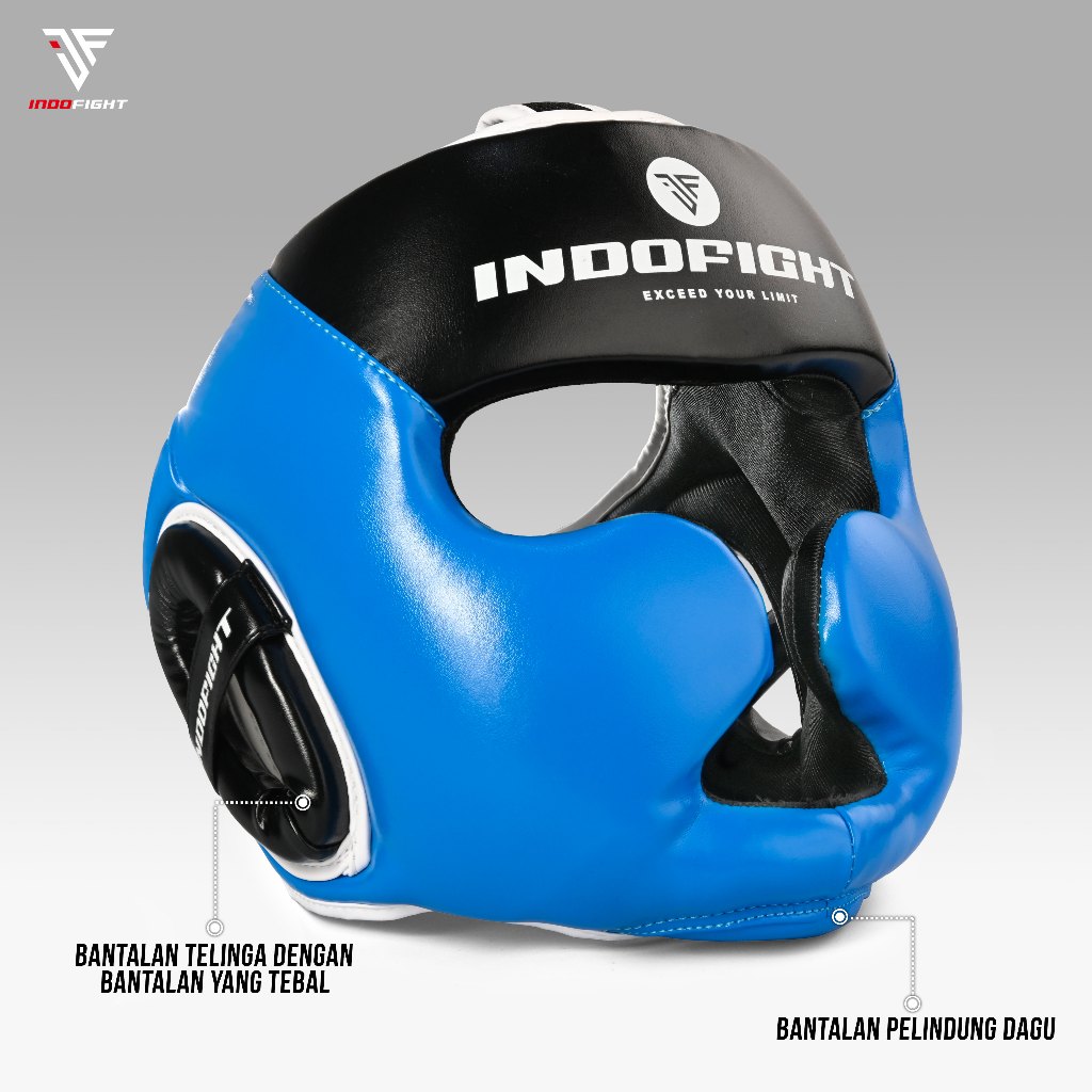Jual Head Guard Boxing Indofight Helm Tinju Pelindung Kepala Muaythai ...