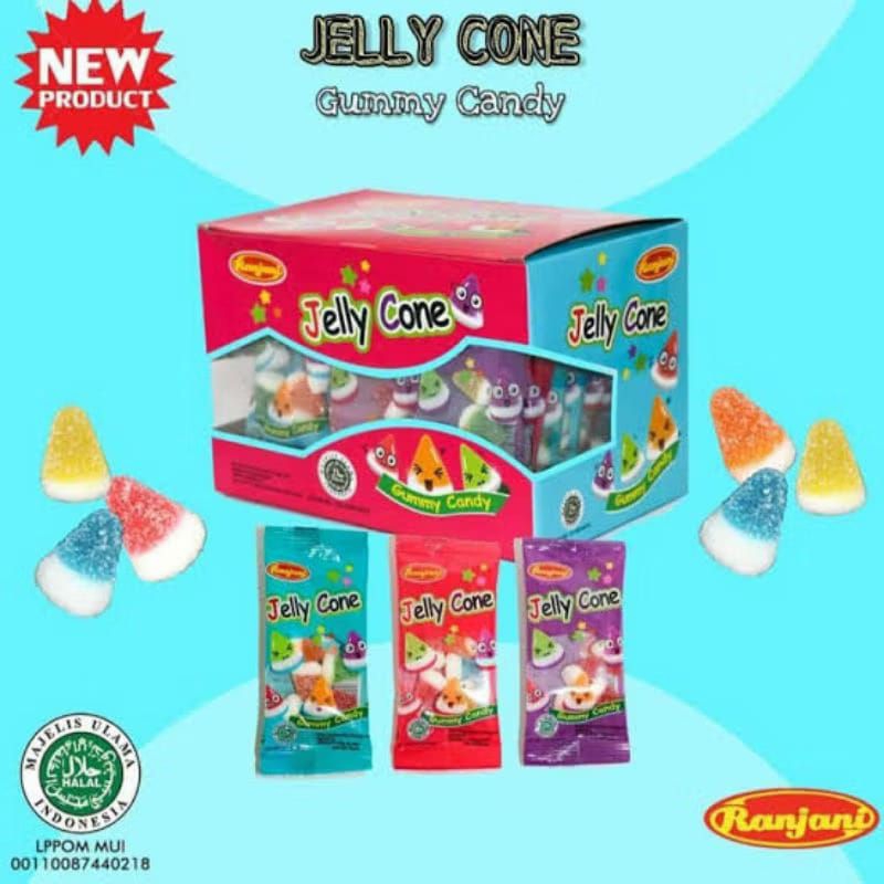Jual Permen Lunak Jelly Cone Ranjani box isi 30 pcs | Shopee Indonesia