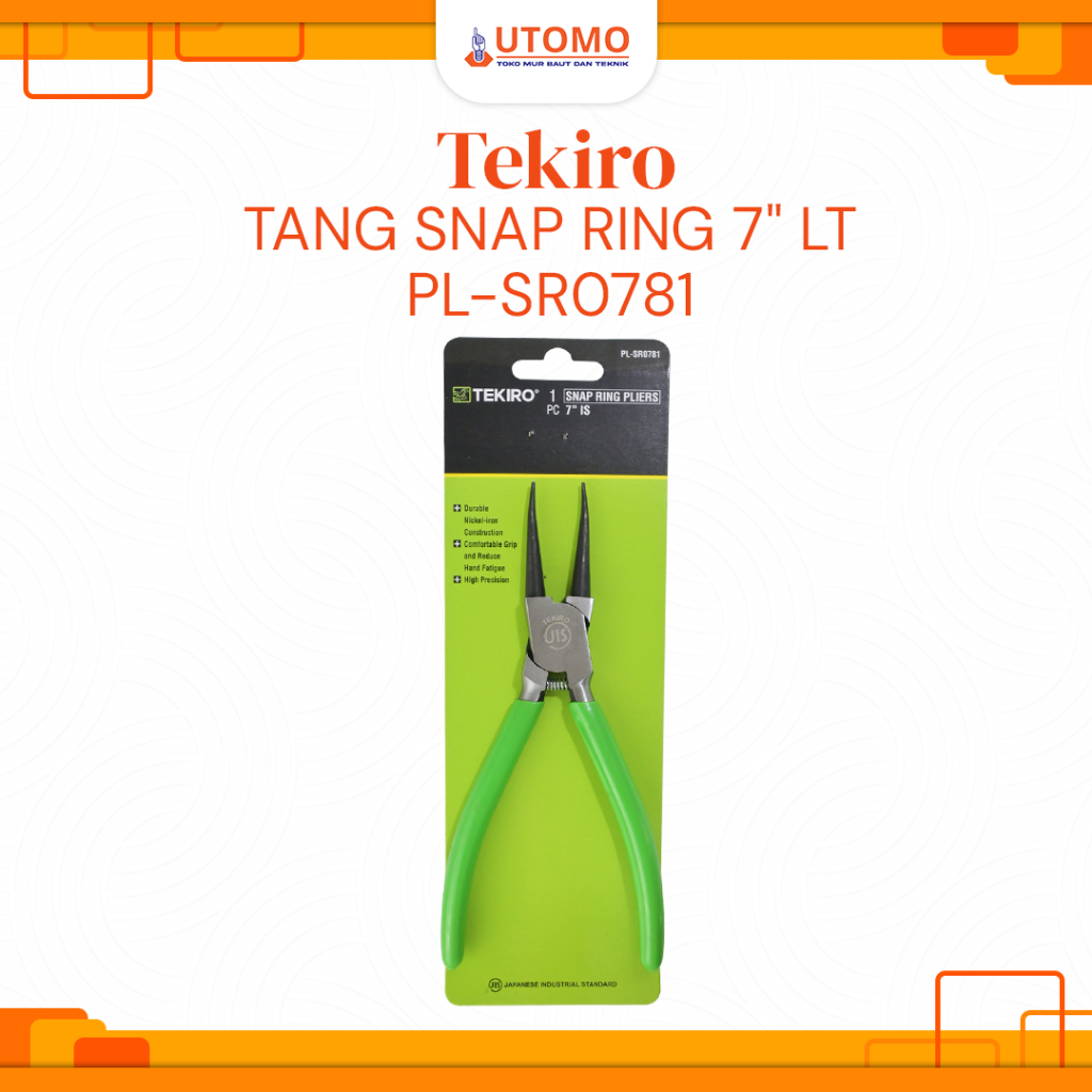 Jual TEKIRO SNAP RING PLIERS IS 7 INCH - TANG SNAP RING TEKIRO IS 7 ...