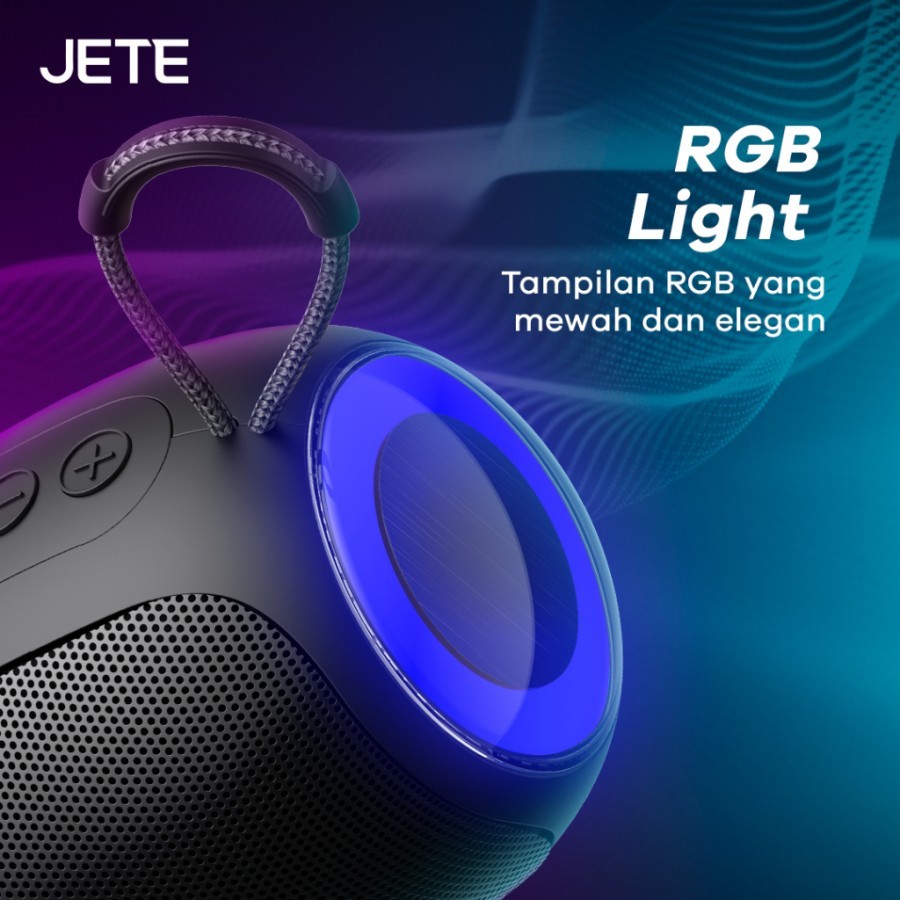 Jual Speaker Bluetooth Portable Super Bass JETE S1B with RGB Light ...