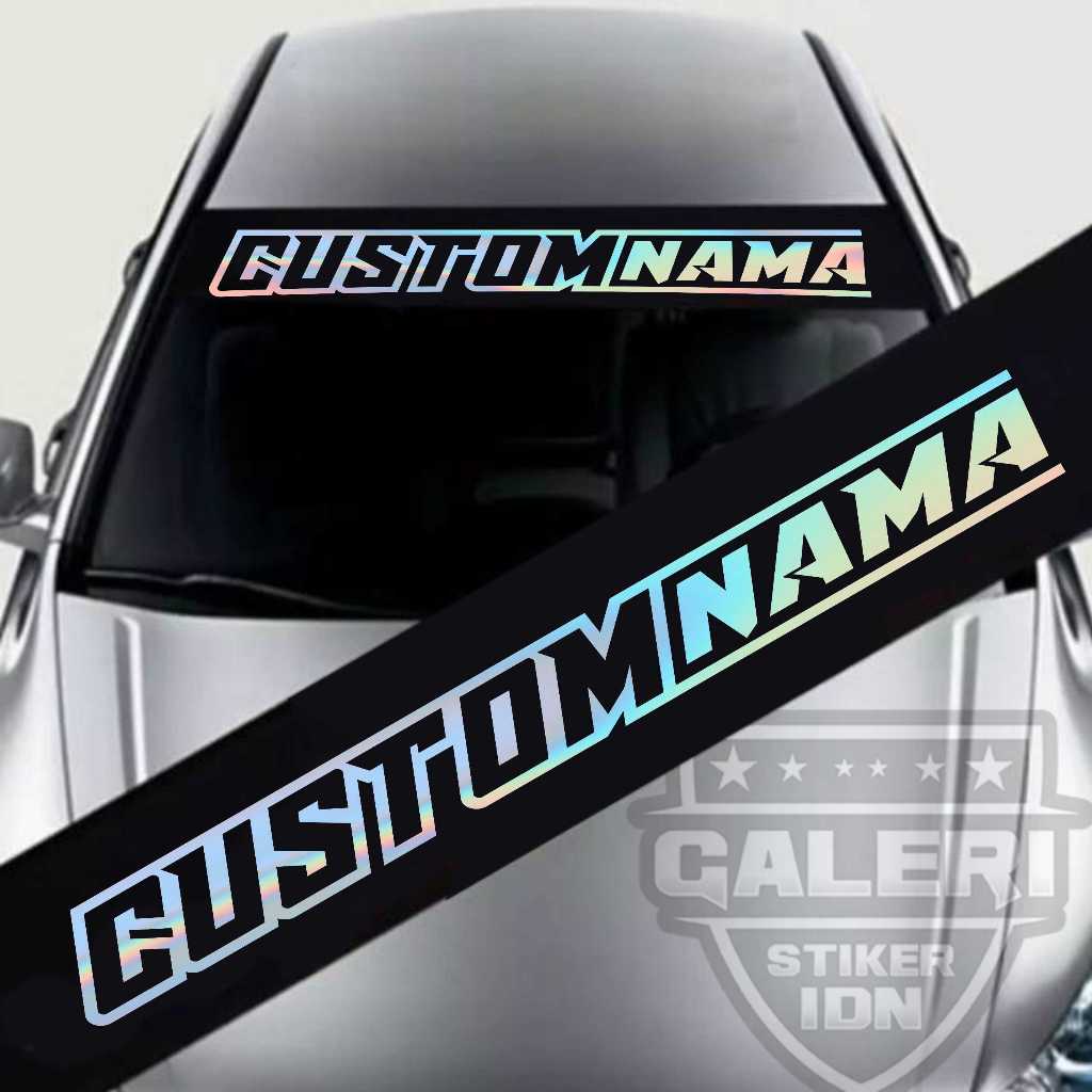 Jual STIKER KACA DEPAN MOBIL STIKER BANNER MOBIL STIKER CUSTOM TULISAN ...
