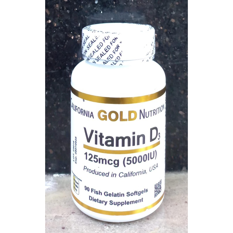Jual California Gold Nutrition Vitamin D3 125 mcg (5000 IU) | Shopee ...