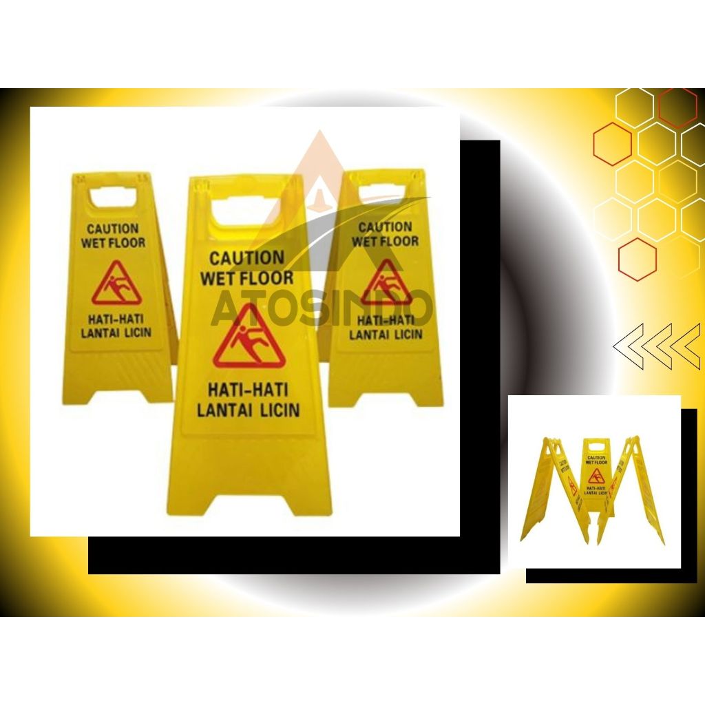 Jual CAUTION WET FLOOR SIGN RAMBU - RAMBU PAPAN PERINGATAN PENANDA AWAS ...