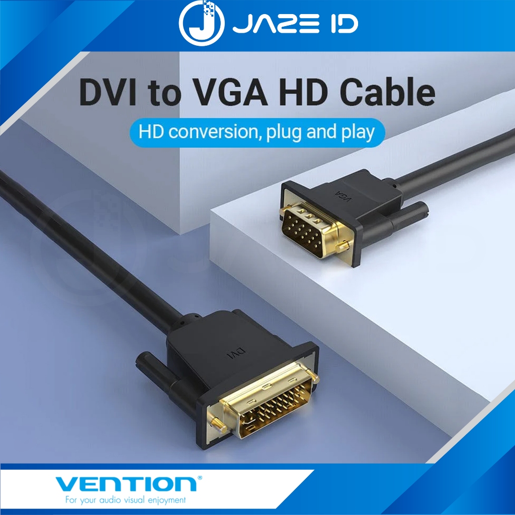 Jual Vention Kabel DVI to VGA Converter Video Adapter Monitor