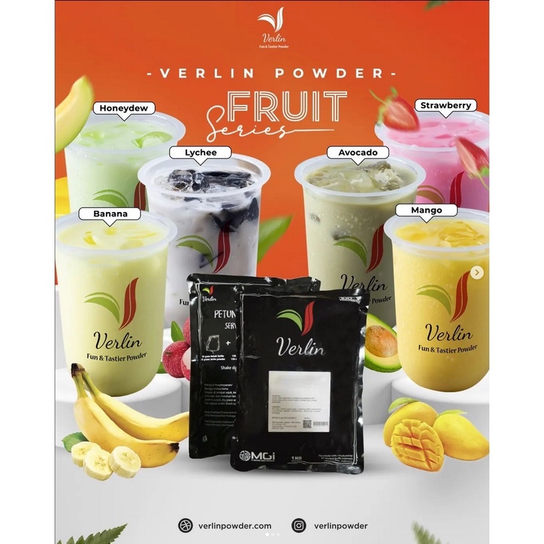 Jual Verlin Powder Drink 1 Kg – Bubuk Minuman Boba – Serbuk Bubble Tea ...