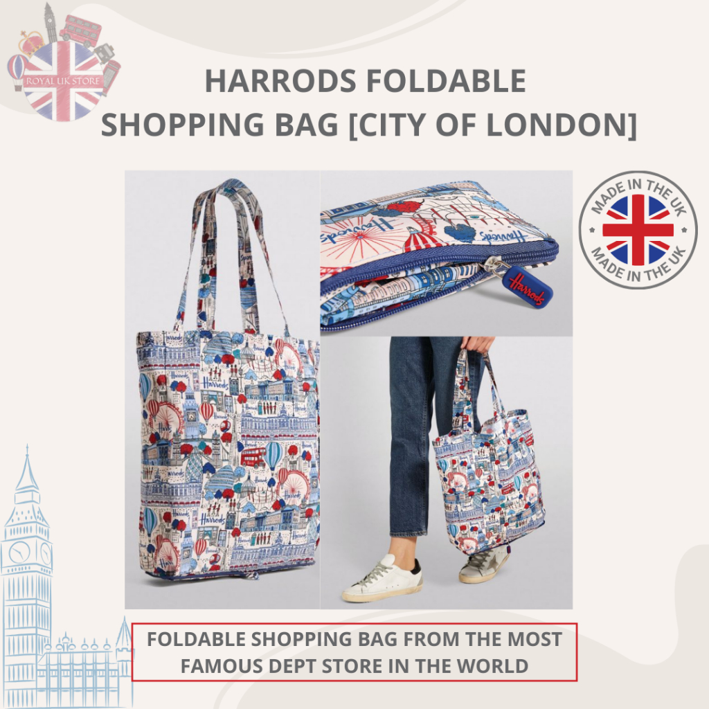 Harrods foldaway shopping bag hotsell
