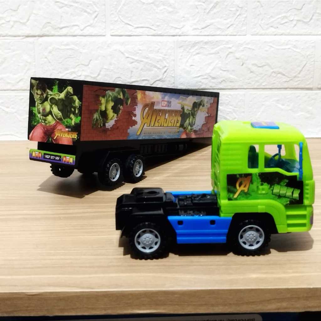 Jual Mainan Truk Kontainer Box Tangki Roda Friction - Mobil Mobilan ...