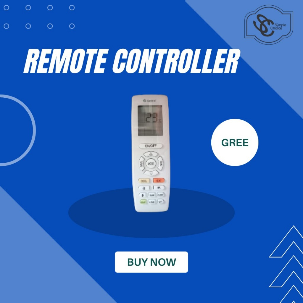 Jual REMOTE CONTROLLER AC GREE ORIGINAL | Shopee Indonesia