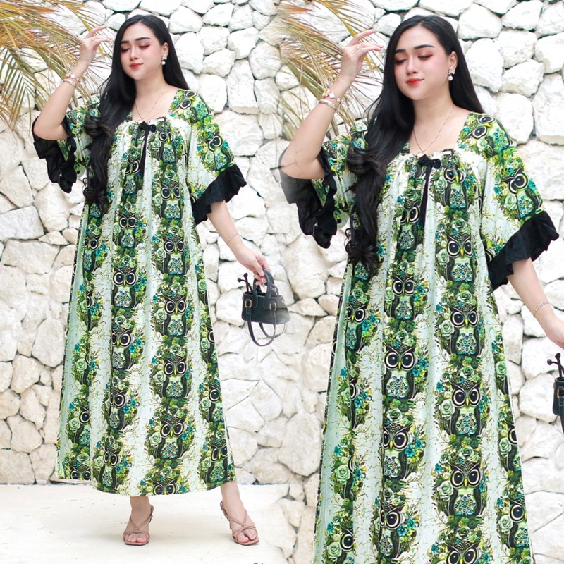 Jual Daster Fuji Burhan Owl Jumbo Ld 130 cm Dress Lalisa Viral Kekinian ...