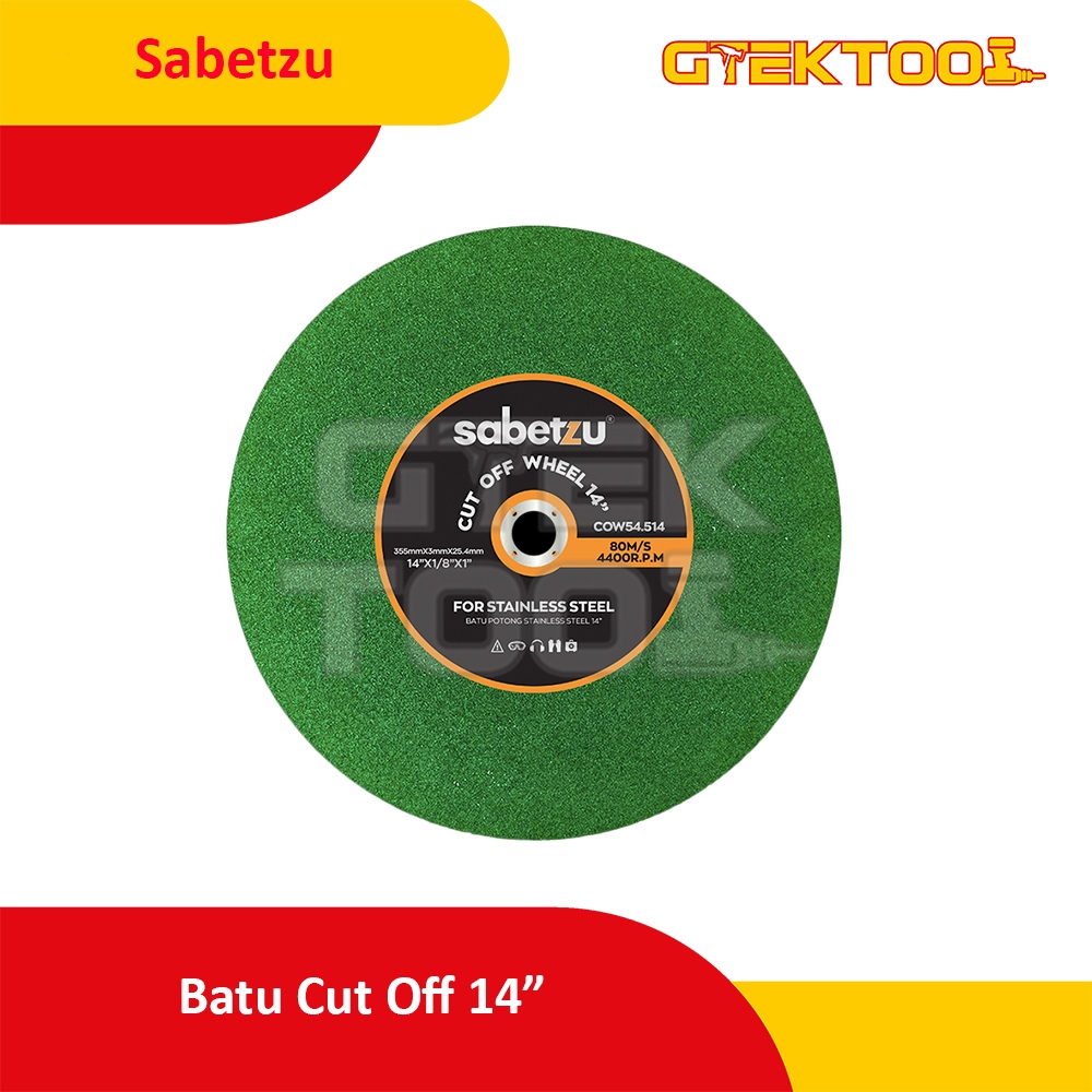 Jual Batu Potong Besi Stainless 14 Inch Cut Off Machine Sabetzu Mata ...