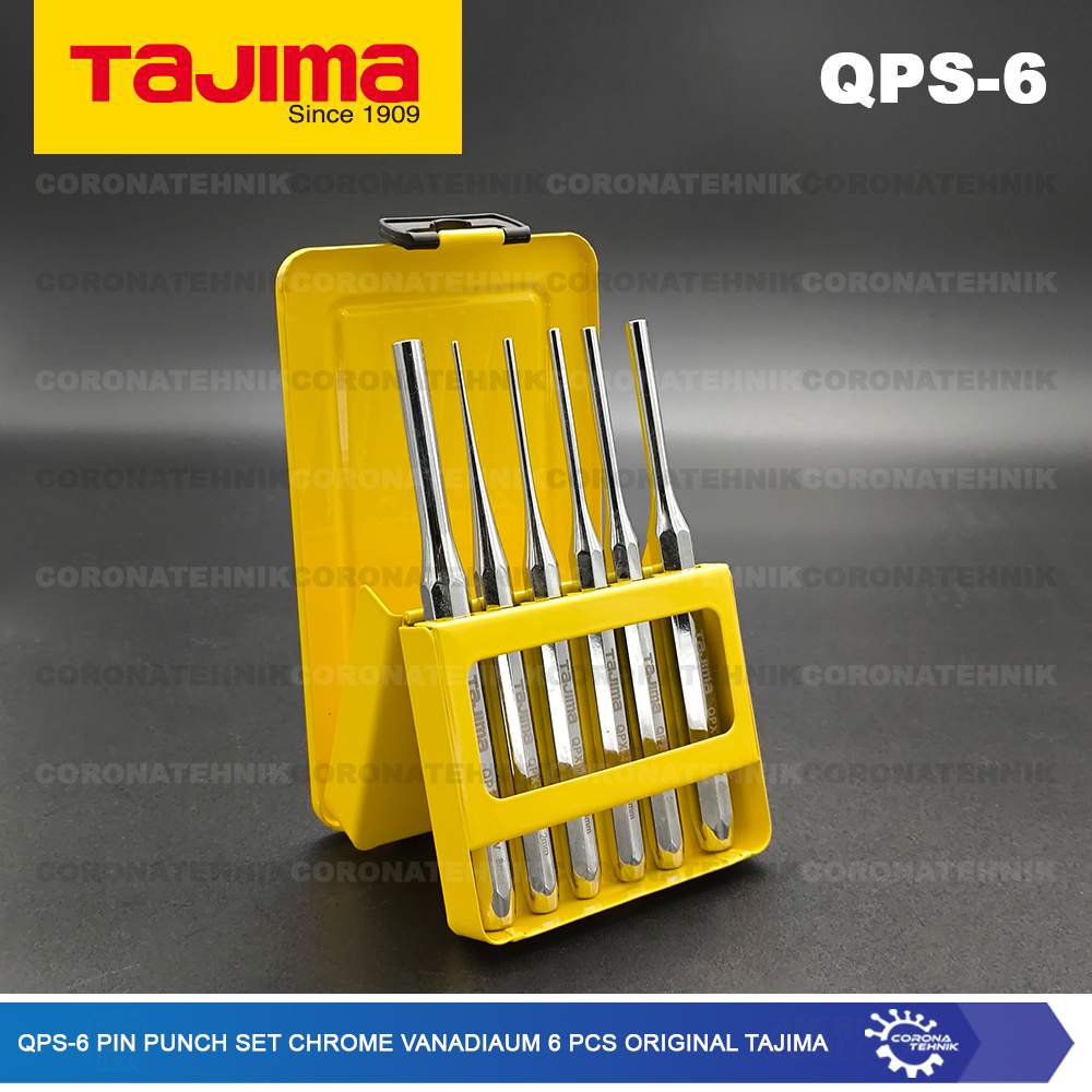 Jual Original Tajima - QPS-6 Pin Punch Set Chrome Vanadiaum 6 Pcs ...