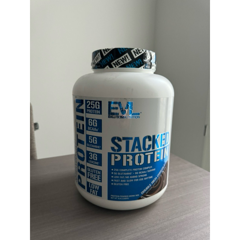 Jual EVL STACKED PROTEIN rasa coklat double rich chocolate exp 06/2025 ...