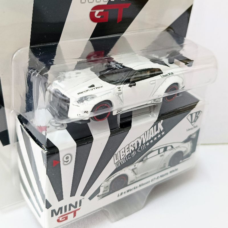 Jual Mini GT 9 LB Works Nissan GTR (R35) Matte White | Shopee