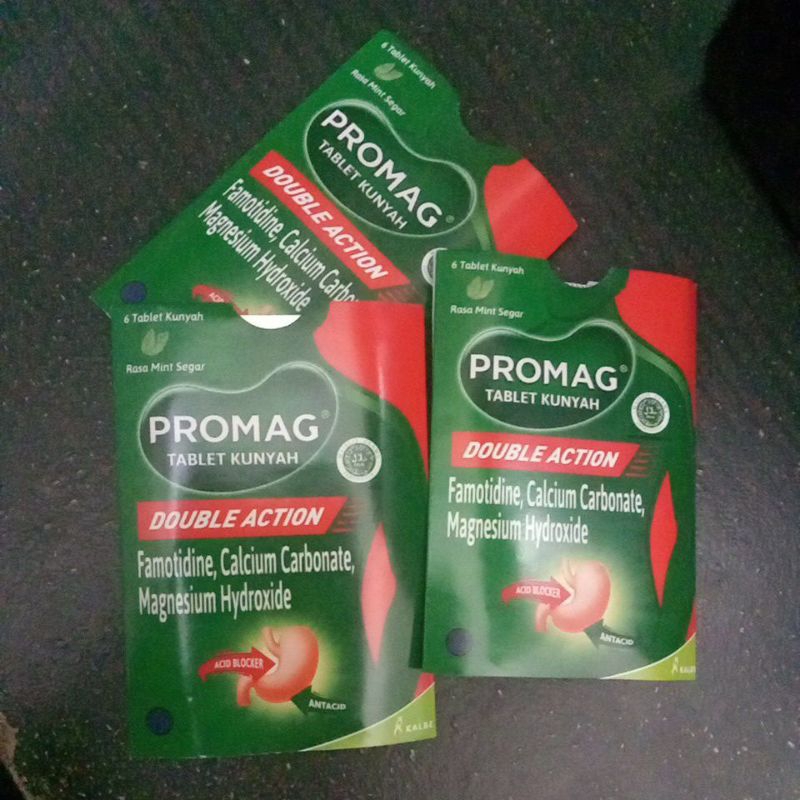 Jual Promag Double Action 1 strip 6 tablet kunyah | Shopee Indonesia