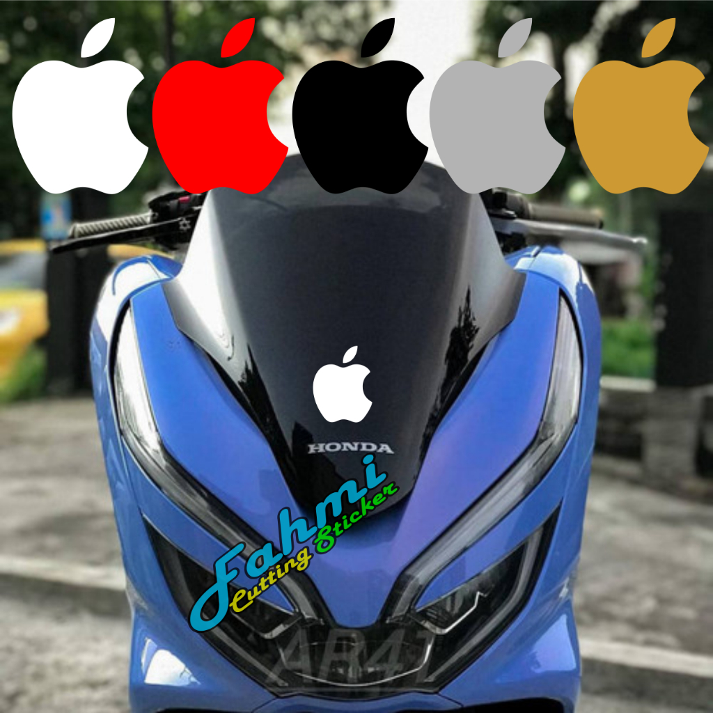 Jual Sticker logo apple iphone buat motor.mobil,laptop | Shopee Indonesia