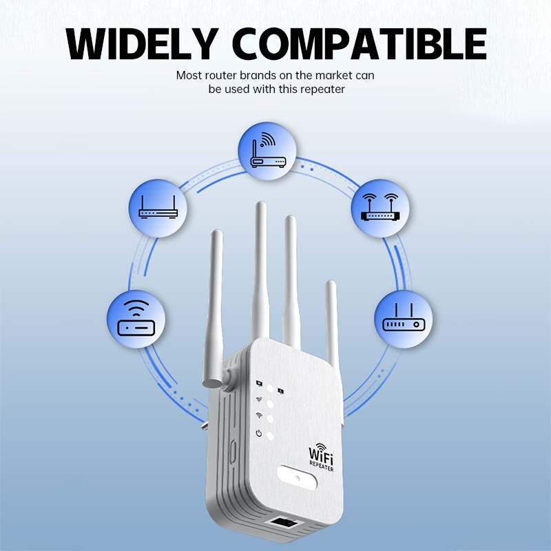 Jual WIFI Repeater 300M Wireless Wifi Range Extender Router Repeater 4 ...